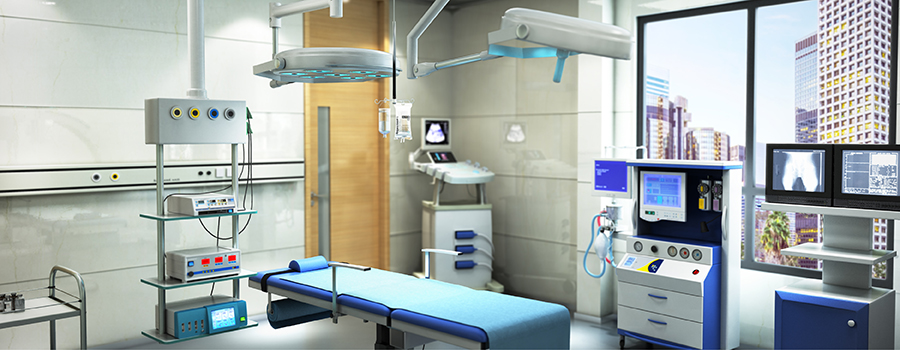 Equipment and medical devices in modern operating  room